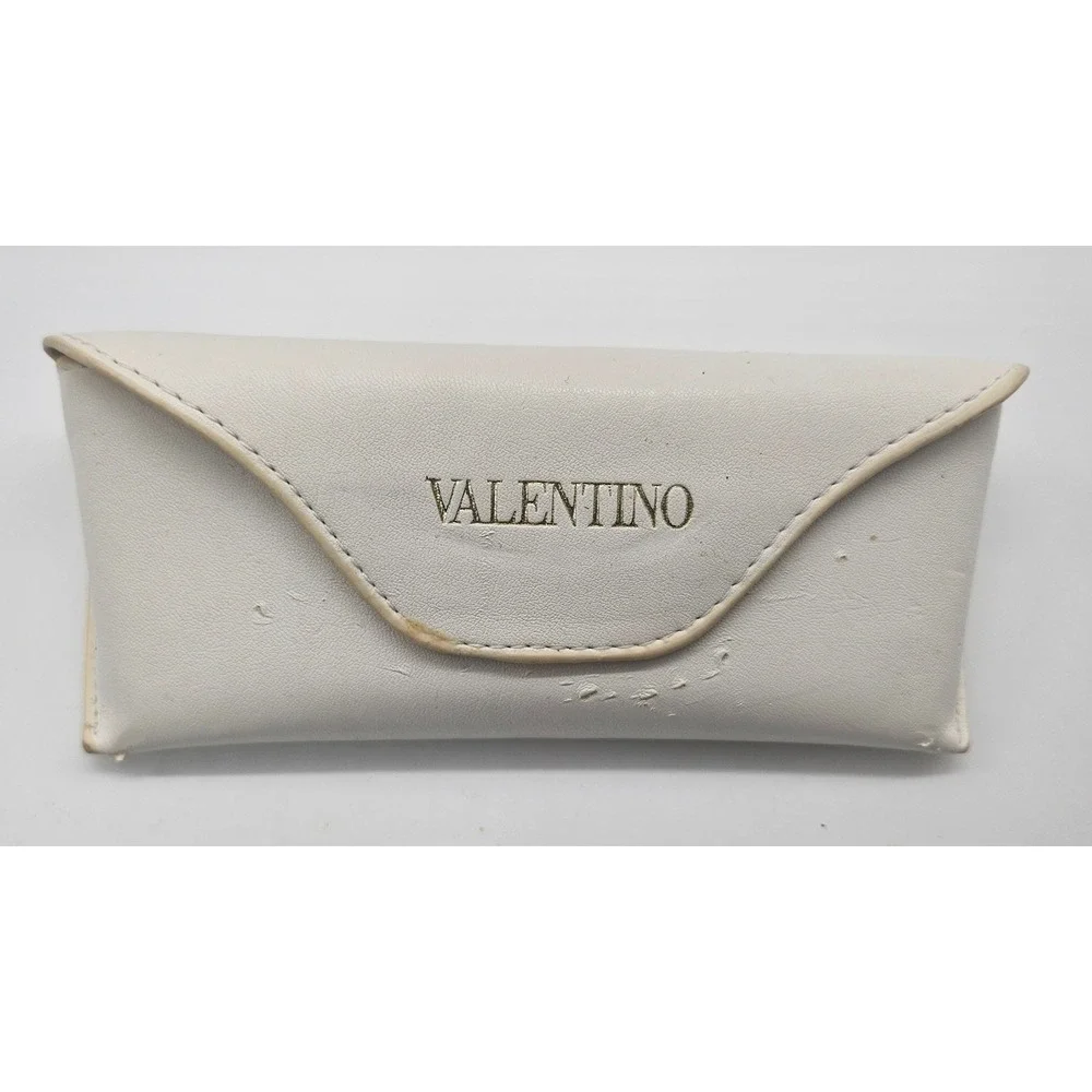 Valentino White Faux Leather‎ Eyeglasses Case Holder